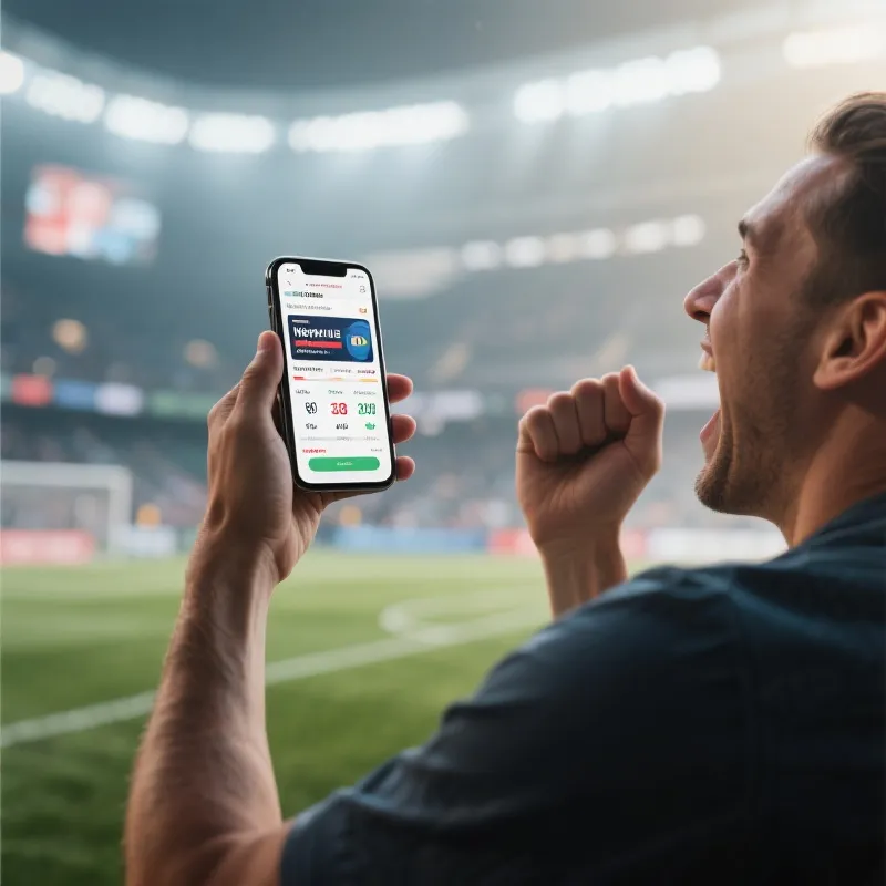 球迷使用App的激动瞬间